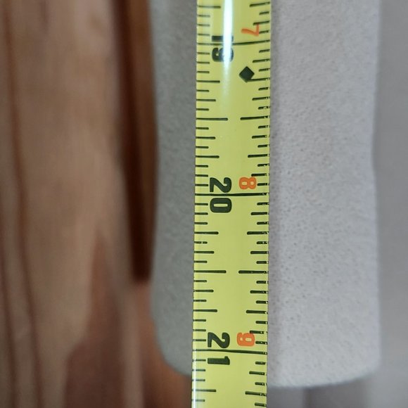 Vintage Stegari Fur Trimmed Beige Dress Jackie Kennedy Style Small Xtra Small - Picture 11 of 12